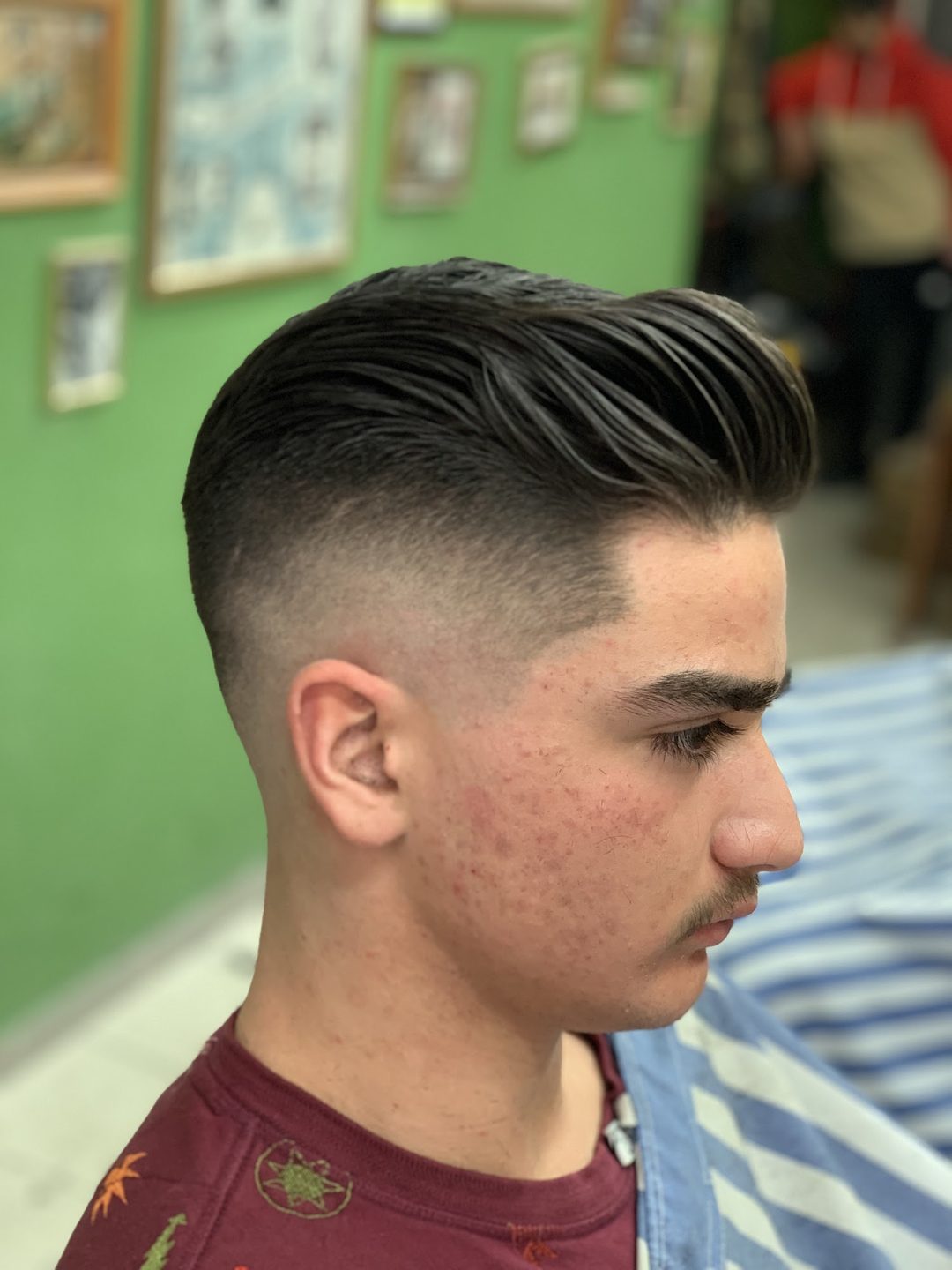 Slick Back mit Fade